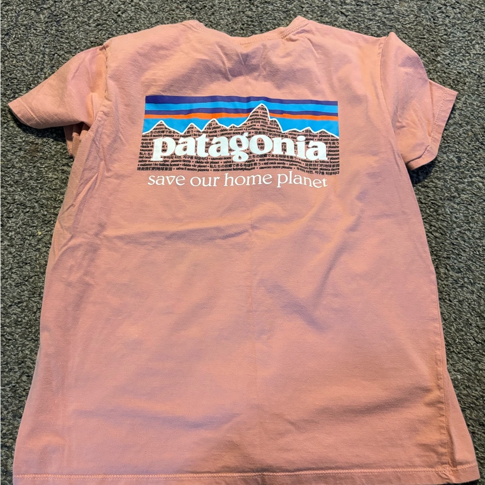 Patagonia Organic Cotton Pink Tee